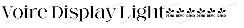 Voire Display Light字体转换